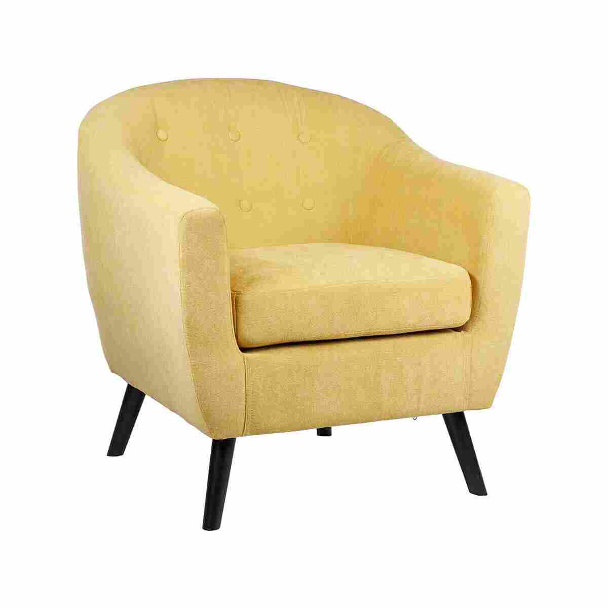 Yellow comfy chair Bertelli Mosaici
